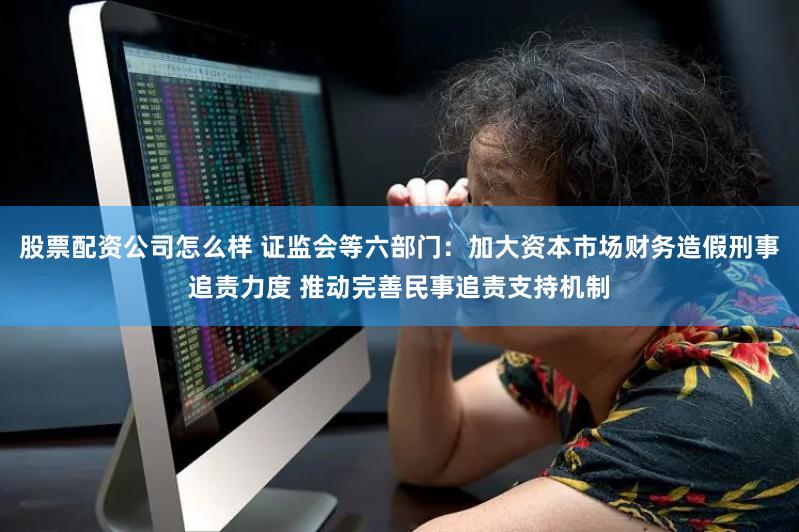 股票配资公司怎么样 证监会等六部门：加大资本市场财务造假刑事追责力度 推动完善民事追责支持机制
