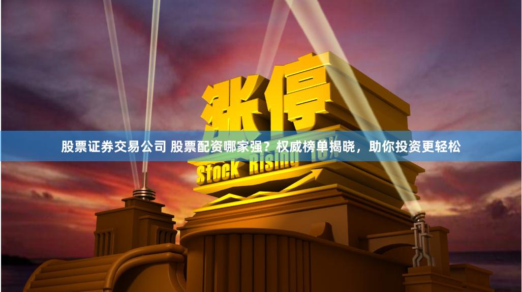 股票证券交易公司 股票配资哪家强？权威榜单揭晓，助你投资更轻松